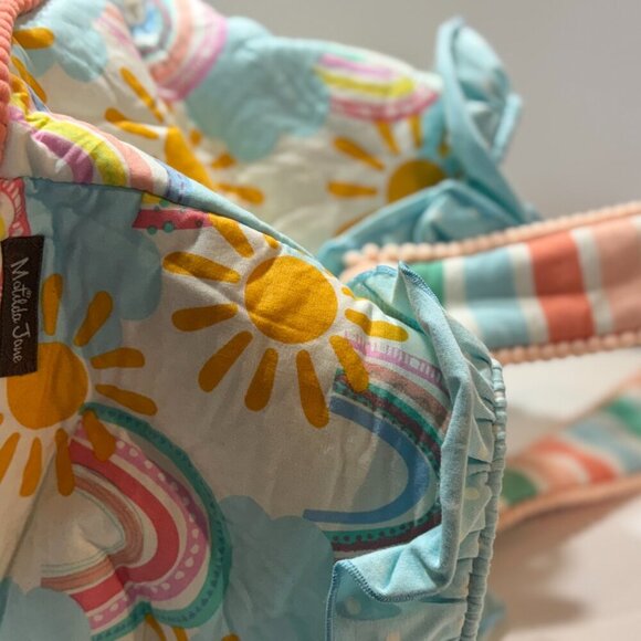 🌈 Matilda Jane Quilted Easter Basket – Sunshine & Rainbows Print NWOT - RARE - Picture 4 of 5